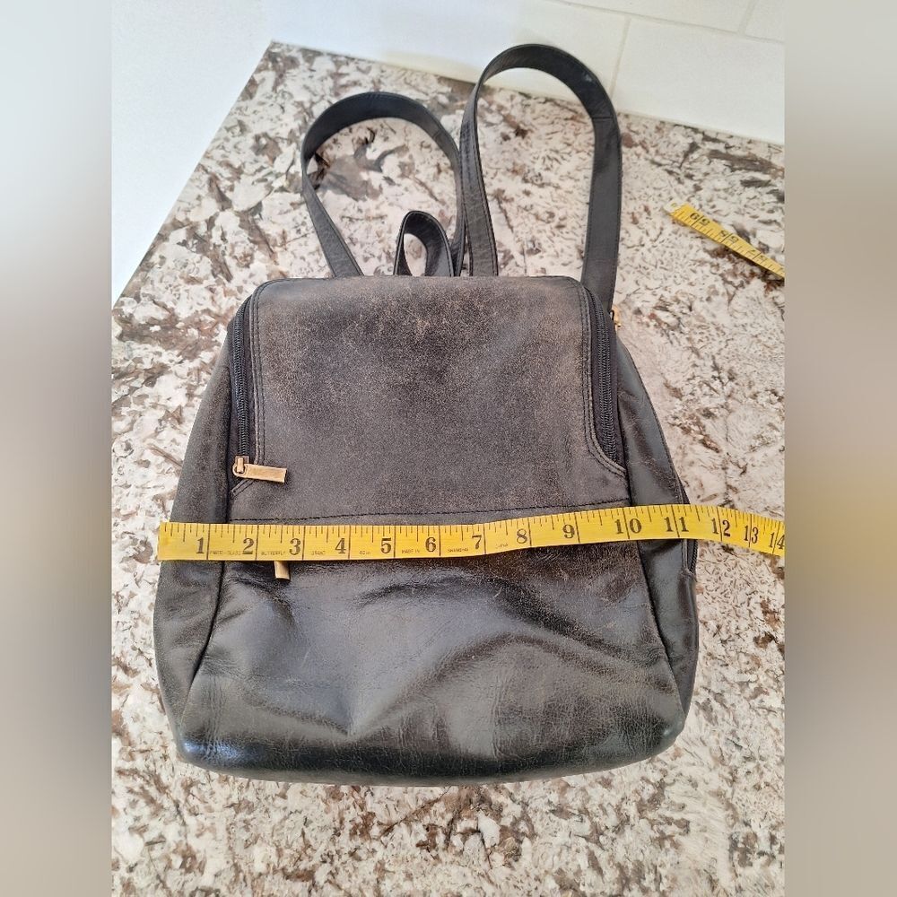 Brown leather backpack‎ - Picture 9 of 9